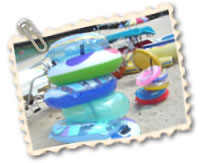 伊計ビーチ：浮き輪・水中眼鏡
